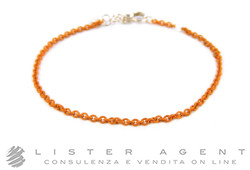 DODO by Pomellato bracelet en orange Pvd 925 argent cm 17 Ref. DBAAR17. NEUF!
