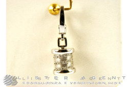 BULGARI pendentif Charm Bzero1 en or blanc 18Kt et diamants Ref. CN853925. NEUF! -35%