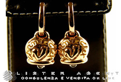 CHANTECLER boucles d'oreilles Campanella en or rose 18Kt avec diamants ct 0,04 Ref. 27363. NEUF!