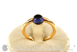 POMELLATO bague M'ama non M'ama en or rose 18Kt et Iolite tonda Taille 15 Ref. AB004T070X. NEUF!