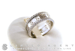 GUCCI bague Fascia MM7 en or blanc 18K et diamants. NEUF!