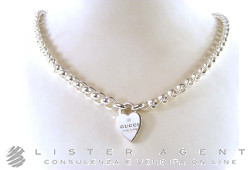 GUCCI collier Chunky Heart en argent 925 Ref.181567J84008106. NEUF! 