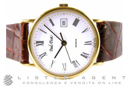 PAUL PICOT montre heure seulement en or jaune 18Kt Blanc Ref. 000287. NEUF!