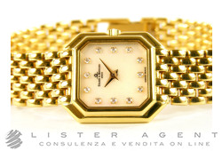 BAUME & MERCIER montre seul le temps lady en or jaune 18Kt et diamants Ref. MOA06360. NEUF!