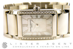 BAUME & MERCIER Hampton en acier et diamants nacre Ref. M0A087482. NEUF!