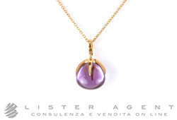 POMELLATO collier Veleno en or rose 18Kt avec améthyste Ref. FA601O7OI. NEUF!