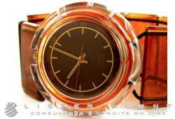 SWATCH Pop Creme Brulee en plastique Ref. PMO103. NEUF!