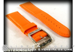 Sangle ELBA TEAM en cuir orange MM 23 Ref. 0330. NEUF!