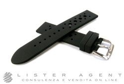 DODO by Pomellato bracelet en silicone noir avec boucle MM 18 Ref. CWD6NER. NEUF!