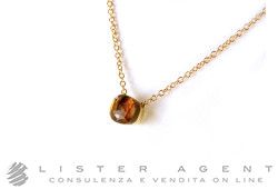 POMELLATO collier Nudo en or rose et blanc 18Kt avec quartz madera Ref. FB60106OV. NEUF!