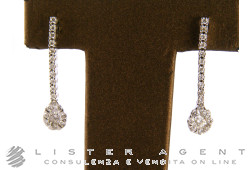 BOUCLES D'OREILLES en or blanc 18Kt avec diamants ct 0,67 Ref. 1171. NEUF!