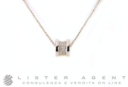 BULGARI collier BZero1 en or blanc 18Kt avec diamants ct 0,32 Ref. CL857519. NEUF!