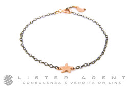 DODO by Pomellato bracelet Stella Luna en Pvd Argent 925 et Or rose 9Kt CM 17 Ref. DB9ANSTLU17. NEUF!