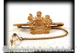 BROOCH vintage Concilio et Labore Manchester en métal argenté (Sheffield). NEUF!