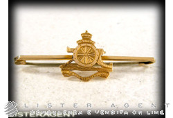 BROOCH vintage Gunner en métal argenté (Sheffield). NEUF!