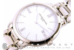 BAUME & MERCIER Classima en acier Blanc Réf. MOA10354. NEUF!