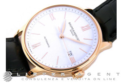 BAUME & MERCIER Classima Automatique or rosé 18Kt Blanc Réf MOA10271. NEUF!
