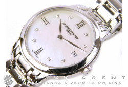 BAUME & MERCIER Classima in acciaio Madreperla e diamanti Ref. MOA10326. NUOVO!