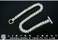 DODO by Pomellato Kit bracelet Rondelle en argent 925 et or jaune 18Kt CM 17.50 Ref. DKB/2. NEUF!