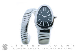 BULGARI Montre Serpenti tubogas en acier Noir Ref. 102824. NEUF!