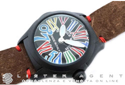 BOOBLE WATCH Numeri Colorati Limited Edition 350Pz en KITAN X glass fiber reinforced Technopolymer Pvd/noir. NEUF!