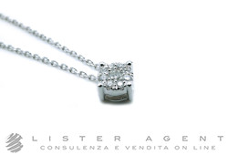 NY NAY by Fani collier en or blanc 18Kt avec diamants ct 0,17 Ref. CLGCX1623. NEUF!