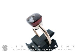 POMELLATO anello Nudo Classic in oro rosa e bianco 18Kt con granato Mis 16 Ref. AA1100G106. NUOVO!