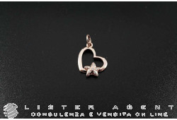 DODO pendentif coeur en or rose 9Kt et diamants Ref DMCUT/ST/9/B/K. NEUF!