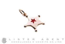 DODO by Pomellato ciondolo Stellina in oro rosa 9Kt con smalto rosso Ref. DMEVO/ST/9/K. NUOVO!
