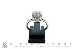 POMELLATO anello Nudo Solitaire in oro bianco e rosa 18Kt con Diamanti ct 0.84 Misura 14 Ref. AB501O6B9. NUOVO!