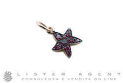 DODO by Pomellato ciondolo Stellina in oro rosa 9Kt con rubini Ref. D3STP9RU. NUOVO!