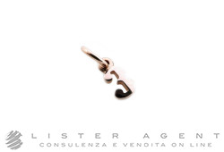 DODO by Pomellato ciondolo Numero 3 in oro rosa 9Kt Ref. DNUM9P3. NUOVO!