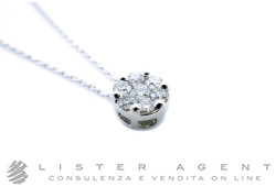 NY NAY by Fani collana Pavé Tondo in oro bianco 18Kt con diamanti ct 0.62 Ref. CLGCX1333. NUOVA!