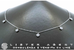 NY NAY by Fani collana Croce in oro bianco 18Kt con diamanti ct 0.40 Ref. CLGCX1160M. NUOVO!
