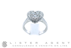 NY NAY by Fani bague Coeur en or blanc 18Kt avec diamants ct 0.93 Taille 14.50 Ref. GAX1864. NEUF!