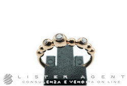 DODO by Pomellato anello Bollicine Prezioso in oro rosa 9Kt e diamanti ct 0.12 Ref. DAC1002_BOLLI_DB09R. NUOVO!
