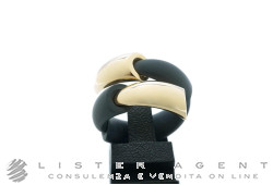 VHERNIER anello Calla in oro rosa 18Kt e titanio Misura 15 Ref. T01652A. NUOVO!