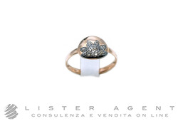 DODO anello Moon & Sun in oro rosa 9Kt con diamanti brown ct 0.083 Ref. DAC2009_MOSUN_DBR9R. NUOVO!