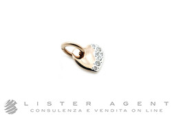 DODO ciondolo Cuore in oro rosa 9Kt con diamanti bianchi ct 0.06 Ref. DMB8032_HEARS_DB09R. NUOVO!