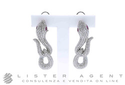ULTIMA EDIZIONE orecchini Serpenti in argento 925 con zirconi Ref. 7495. NUOVI!