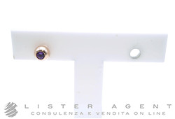 DODO orecchino stud Bollicine in oro rosa 9Kt e ametista ct 0.05 Ref. DHC4001-BOLLI-IY09R. NUOVO!