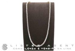 SWAROVSKI collana Tennis Matrix in metallo placcato oro giallo e cristalli Ref. 5681795. NUOVA!