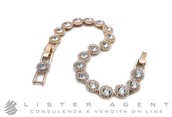 SWAROVSKI bracciale Una Angelic in metallo placcato oro rosa e cristalli Ref. 5240513. NUOVO!