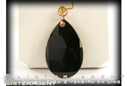 Pendentif KIDULT en or rose 9Kt avec onyx Ref. 147475. NEUF!