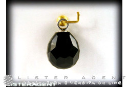 Pendentif KIDULT en argent 925 et agate noire Ref. 143135. NEUF!