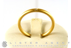 POMELLATO bague Lucciola en or jaune brossé 18Kt avec diamant Taille 14 Ref. AA002SB1. NEUF!