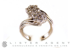 BAGUE en or blanc 18Kt diamants 1,03 G VSI2 Taille Réf. 68BD. NEUF!