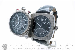 NAUTICA orologio Mens Duo Cronografo in acciaio Grigio Quarzo Ref. A17532. USATO!