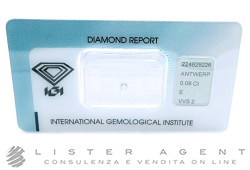 DIAMANTE blisterato cert. IGI ct 0,08 E VVS2 Ref. 224629226. NUOVO!