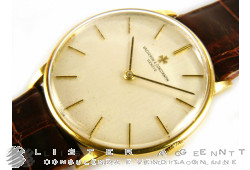 VACHERON withSTANTIN Montre vintage Seul le temps en or jaune 18Kt Argenté à remontage manuel. UTILISÉ!